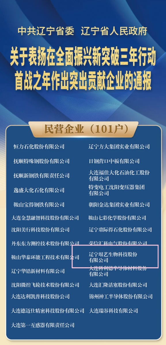 遼寧省企業(yè)大會(huì)隆重召開，垠藝生物受邀參會(huì)并榮獲表彰(圖1)